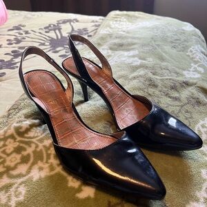 Elegant Black Slingback Heels